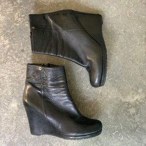Prada wedge ankle boots.